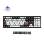 Безжична механичка клавиатура Keychron Q6 HE QMK Gateron Double-Rail Magnetic Switch - Carbon Black