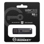 USB памет KINGSTON IronKey Locker+ 50 G2 - 32GB, XTS-AES 256-bit