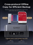 Orico докинг станция Storage - HDD/M.2 Dock - 2 BAY Offline Clone 2.5/3.5/M.2 NVMe USB-C/USB-A - IT28E-C-EU-GY