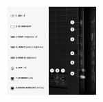 Телевизор Hisense 75" E7S Pro, 4K Ultra HD 3840x2160, QLED, Quantum Dot, 144Hz, HDR 10+ adaptive, HLG, Dolby Vision, Hi-Concerto,Dolby Vision Atmos, Smart TV, WiFi 5GHz, WiFi Direct,Light Sensor, BT, Anyview Cast, 4xHDMI, 2xUSB, LAN, CI+, DVB-T2/C/S2, Bla