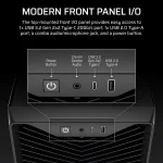 Кутия Corsair 3200D RS ARGB Mid-Tower, ATX, Black, 3 fans included