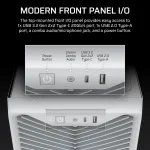 Кутия Corsair 3200D RS ARGB Mid-Tower, ATX, White, 3 fans included