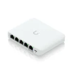Ubiquiti 5-port 2.5G switch that can be powered with PoE or a USB-C adapter; 4x 2.5 GbE ports, 2.5 GbE PoE input port for power