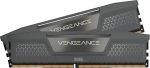 Памет CORSAIR DDR5, 5200MT/s 16GB (2x8GB) DIMM, 40-40-40-77, VENGEANCE DDR5 Cool Grey Heatspreader, Black PCB, 1.25V
