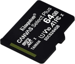Карта памет Kingston 64GB Canvas Select Plus microSDXC Card | Up to 100MB/s | A1 Class 10 UHS-I | Without Adapter | SDCS2/64GBSP