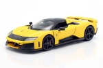 Количка Ferrari F80 2024 yellow black 1:18 (Bburago)