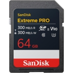 SanDisk Карта памет Extreme Pro SDXC 64GB 300MB/s & 200Mb/s Class 10 V90 UHS-II