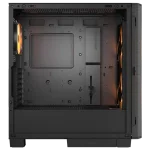 Кутия COUGAR AIRFACE FLO RGB PC Case, Mid Tower, E-ATX, 3 fans included, Black