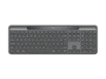Клавиатура LOGITECH Slim Solar+ for Business - GRAPHITE - US INT'L - 2.4GHZ/BT - INTNL-973 - UNIV