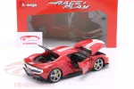 Количка Ferrari 296 GTB Assetto Fiorano year 2022 red / white 1:18 (Bburago)