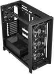 Кутия Corsair FRAME 4000D RS Wood Mid-Tower, E-ATX, Black/Walnut, 4 fans included