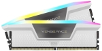 Памет CORSAIR VENGEANCE RGB DDR5 32GB (2 x 16GB) DDR5 6000 CL36-44-44-96 1.40V Intel XMP & AMD EXPO - White