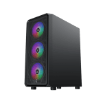 Кутия Xigmatek DUO X Black, E-ATX, 4PCS Z20F Fans