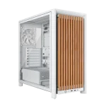 Кутия Corsair FRAME 4000D RS Wood Mid-Tower, E-ATX, White/Oak, 4 fans included