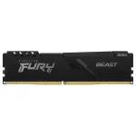 Памет 4GB DDR4, 3200MT/s, Kingston HyperX FURY BEAST Black (KF432C16BB/4), 1.35V