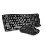 Комплект клавиатура и мишка A4Tech 3330N, безжични, оптична мишка (1200 DPI), черни