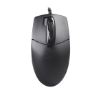 Мишка A4Tech OP-730D, оптична (1000dpi), USB, черна, 1.5 м кабел