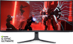 Монитор Alienware 34 AW3423DW QD-OLED Gaming Monitor, 34 inch QHD (3440x1440) 175Hz AR ComfortView, 21:9, 1000cd/m2, 1000000:1, 178º/178º, 0.1ms, 2xHDMI, 1xDP, 2xUSB 3.2 Gen 1, Height, Swivel, Tilt,