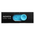 Памет 32GB USB Flash Drive, A-Data UV220, USB 2.0, черна/синя