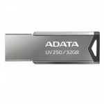 Памет 32GB USB Flash Drive, A-Data UV250 (AUV250-32G-RBK), USB 2.0, сива