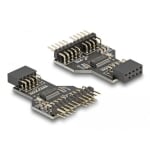 Delock hub USB 2.0 9-Pin female to two 9-Pin male