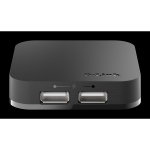 USB hub D-Link DUB-H4/E with power adapter, 4-ports, USB 2.0, Black