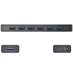 USB hub J5 Create JUH377 7-ports USB 3.0, Black