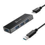 USB hub J5create JUH340, 4-ports, USB 3.0, Black