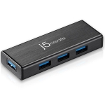 USB hub J5create JUH340, 4-ports, USB 3.0, Black