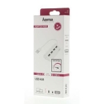 USB hub HAMA, USB 2.0, 4 ports, 480Mbit/s, White