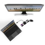 USB hub HAMA, 4 ports, USB 2.0, 480 Mbit/s, Black