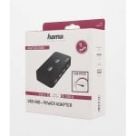 USB hub HAMA, USB 2.0, 7-ports, with power adapter, 480 Mbit/s, Black