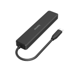 USB hub HAMA 200117, 5-ports 3 x USB-A, 1 x USB-C, 1 x HDMI, 4К, Black