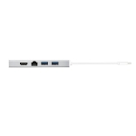 USB hub j5create Mini Dock JUD380, 6-ports USB 3.0, Gigabit Ethernet, HDMI, VGA, USB-B, White