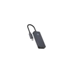 USB hub RAPOO UCH-4002, 4-ports, 4 x USB-C, Black