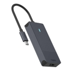 USB hub Rapoo 4 ports, 2 x USB-A, 1 x  USB-C, 1 x HDMI, Black
