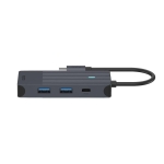 USB hub Rapoo 4 ports, 2 x USB-A, 1 x  USB-C, 1 x HDMI, Black