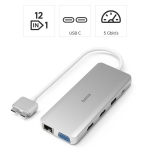 USB hub Hama "Connect2Mac", Multiport for Apple MacBook Air & Pro, 12 ports