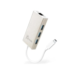 USB hub J5create JCH471, 3-ports, USB-C 3.1, USB-A 3.0, Gigabit Ethernet