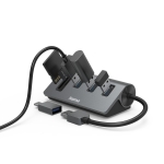 USB hub HAMA + card reader, 5 ports, 3x USB-A, SD, microSD, USB-C adapter