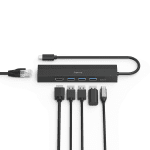 USB hub HAMA, 6 ports, 3 x USB-A, USB-C, HDMI™, LAN/Ethernet