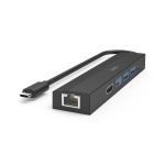 USB hub HAMA, 6 ports, 3 x USB-A, USB-C, HDMI™, LAN/Ethernet