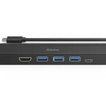 USB hub HAMA, 6 ports, 3 x USB-A, USB-C, HDMI™, LAN/Ethernet