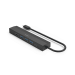 USB hub HAMA, 6 ports, 3 x USB-A, USB-C, HDMI™, LAN/Ethernet