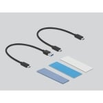 Delock, M.2 NVMe PCIe or SATA SSD, USB-C 3.2 Gen 2