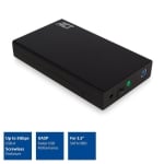 ACT AC1405, 3.5", SATA, USB 3.1 Gen1 (USB 3.0), Black