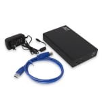 ACT AC1405, 3.5", SATA, USB 3.1 Gen1 (USB 3.0), Black