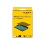 Delock, M.2 NVMe PCIe SSD, USB-C 3.1 Gen 2, 2.5″