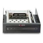 Delock 3.5″, 1 x 2.5″ SATA HDD / SSD, Black