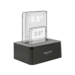 Delock 62661, 2.5"/3.5" HDD/SSD, USB 3.0, Cloning, Black